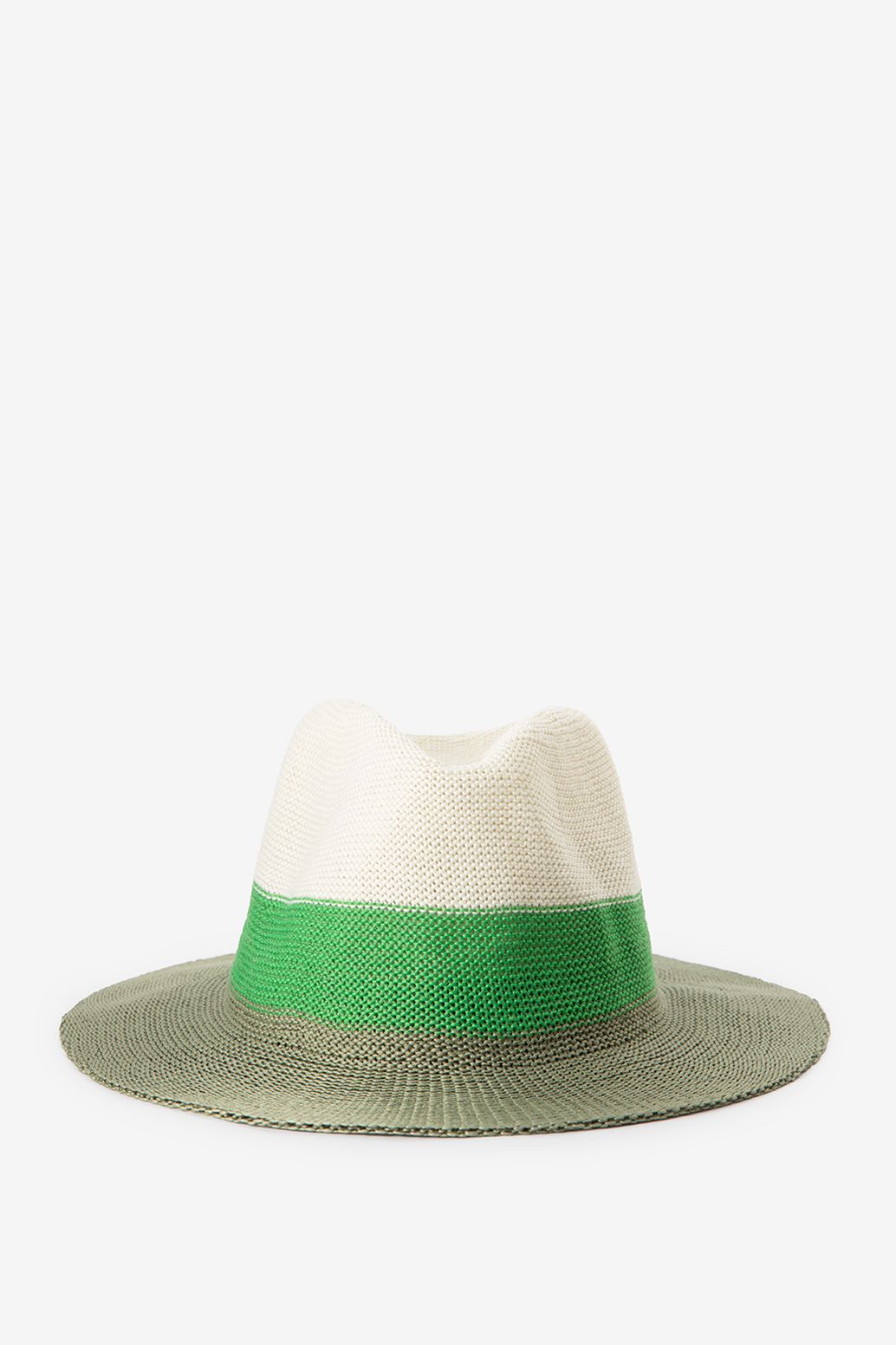 Sonnenhut in Colorblocking-Optik - grün