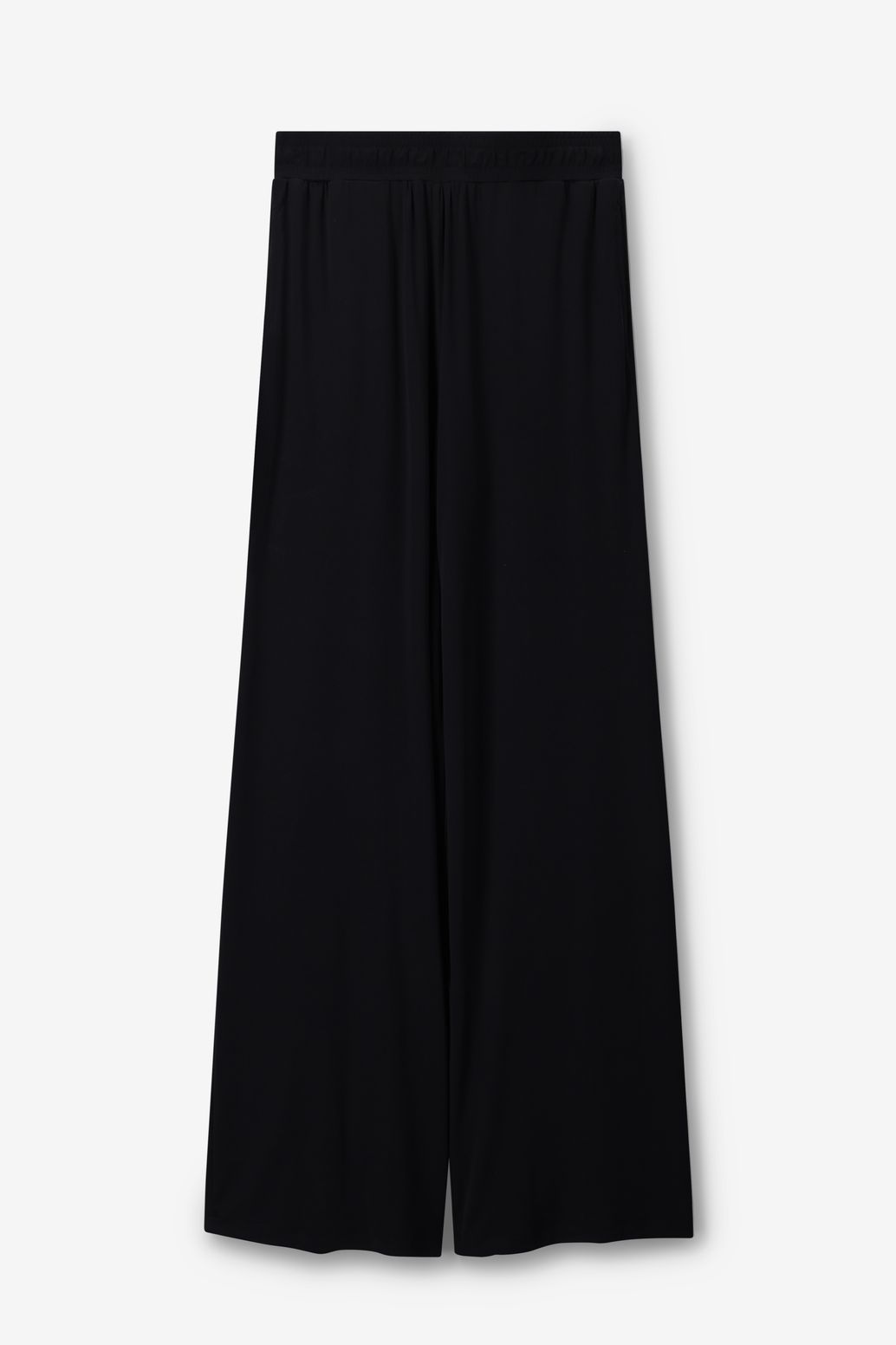 Mid Waist Jersey-Hose - schwarz