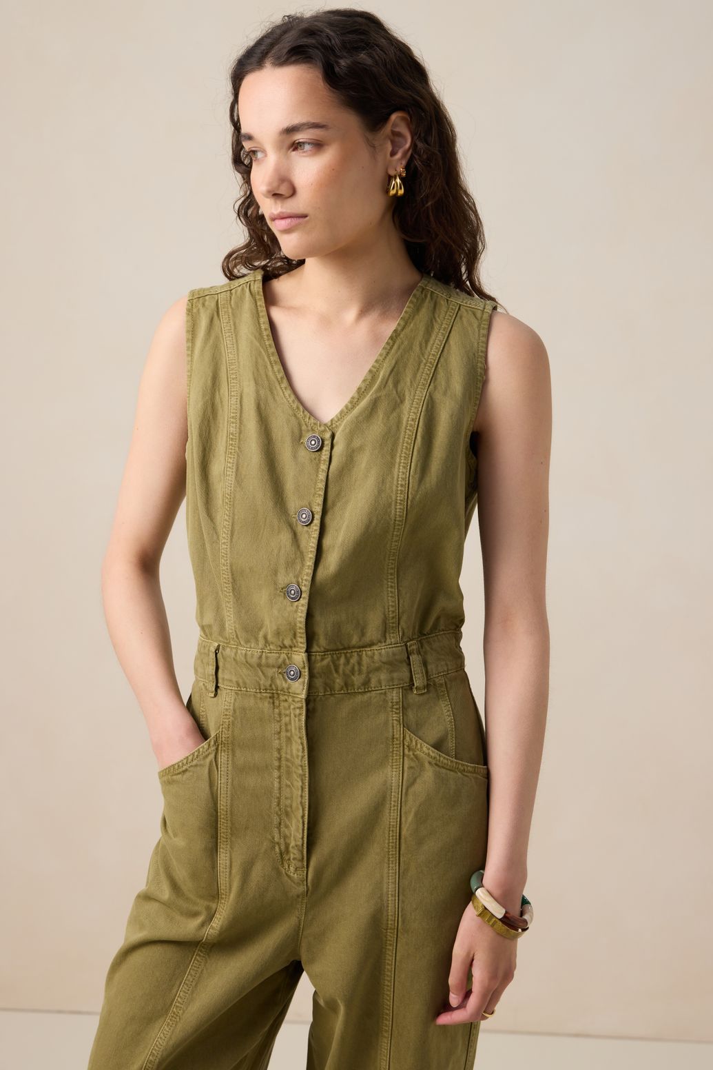 Groene jumpsuit