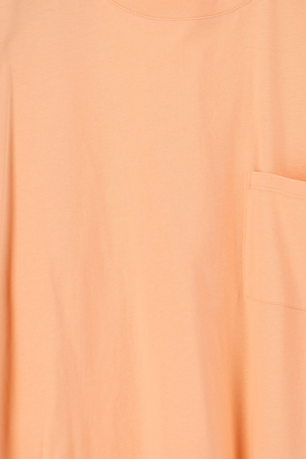 T-shirt avec poche poitrine - orange clair