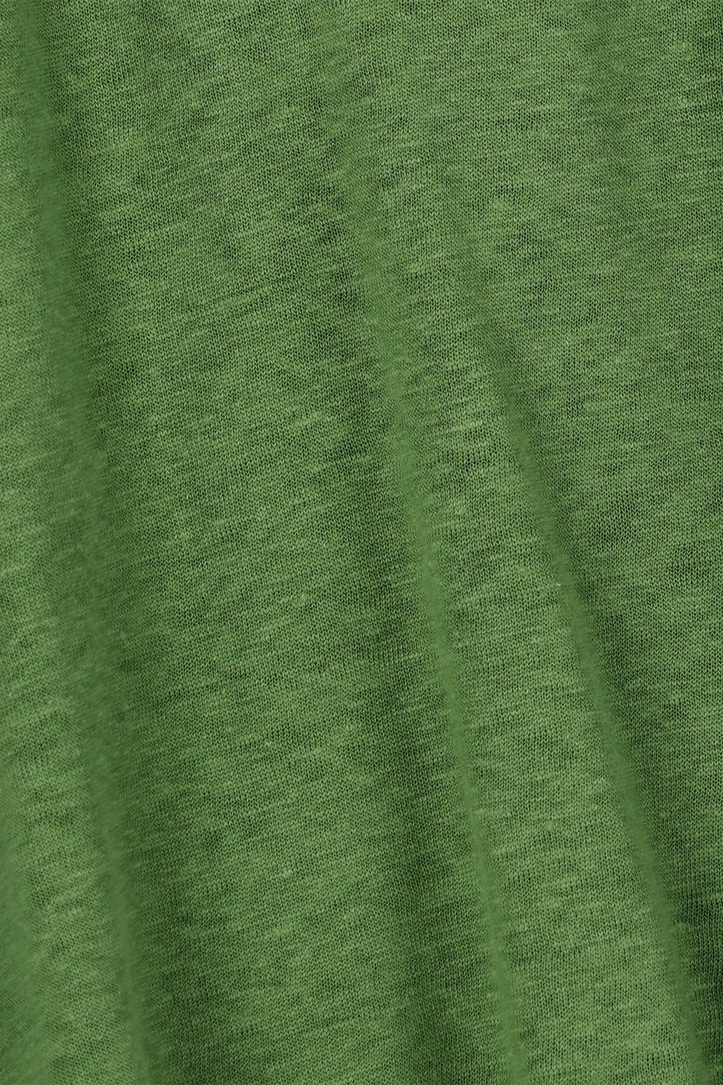 Groen linnen T-shirt