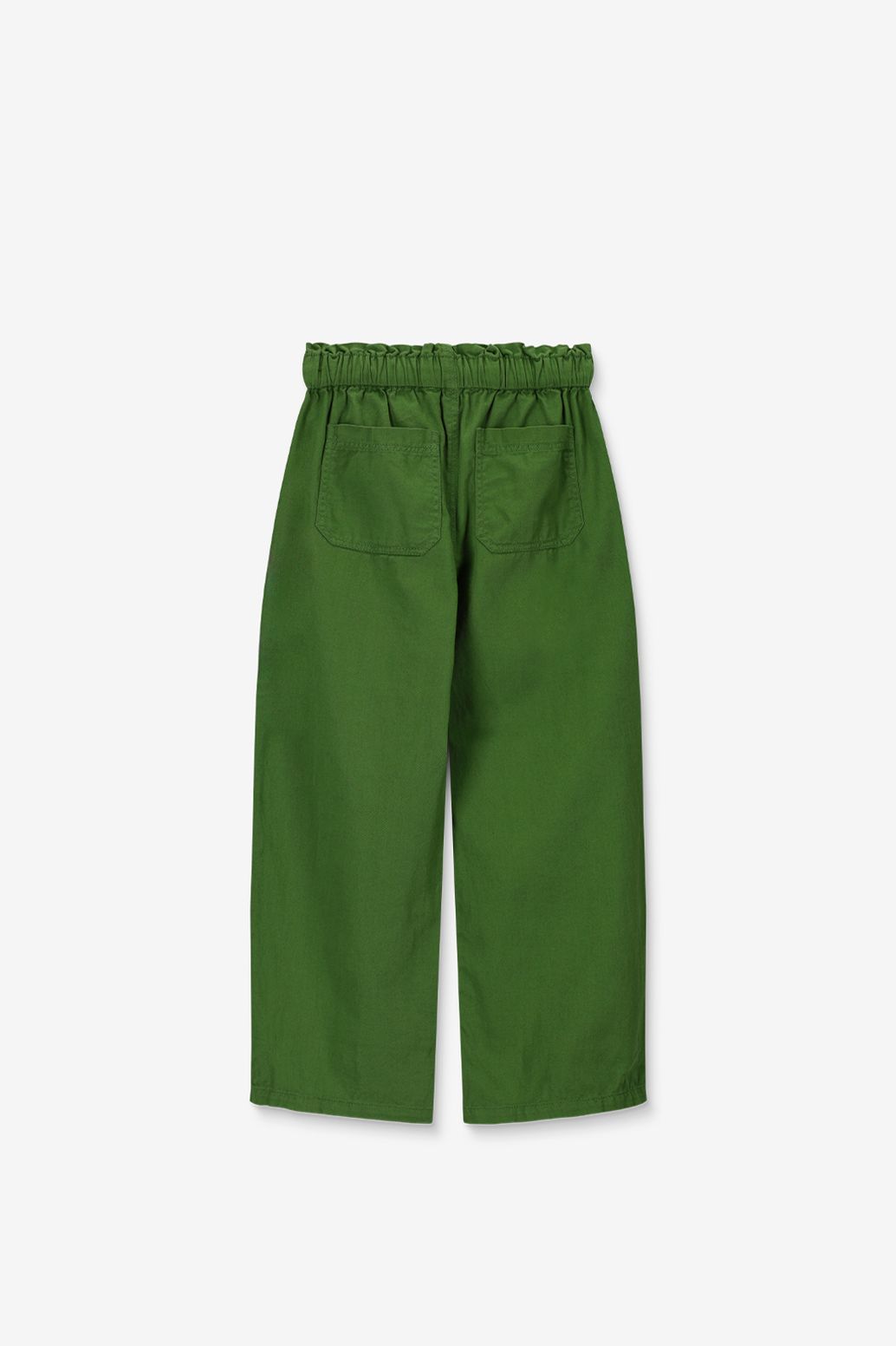 Groene pull on broek