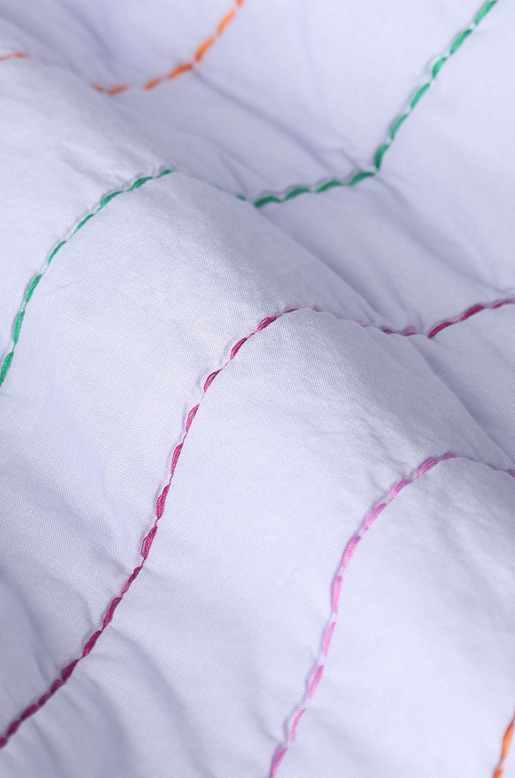 Lichtpaarse padded jack met opgestikte zakken