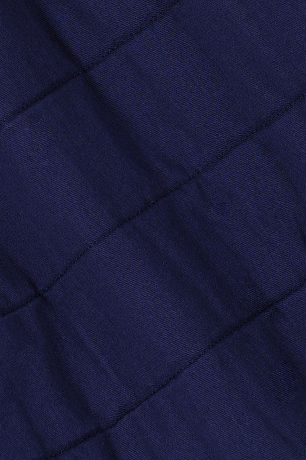 Donkerblauw quilted gilet