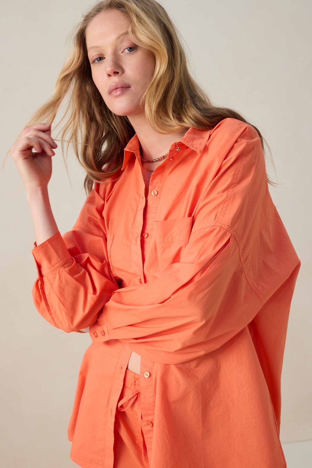 Roodoranje oversized blouse