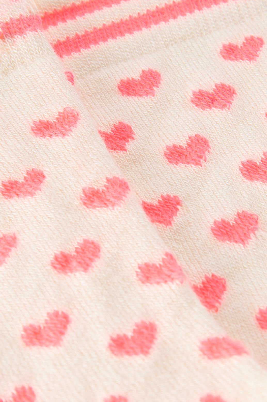 Chaussettes avec cœurs - rose