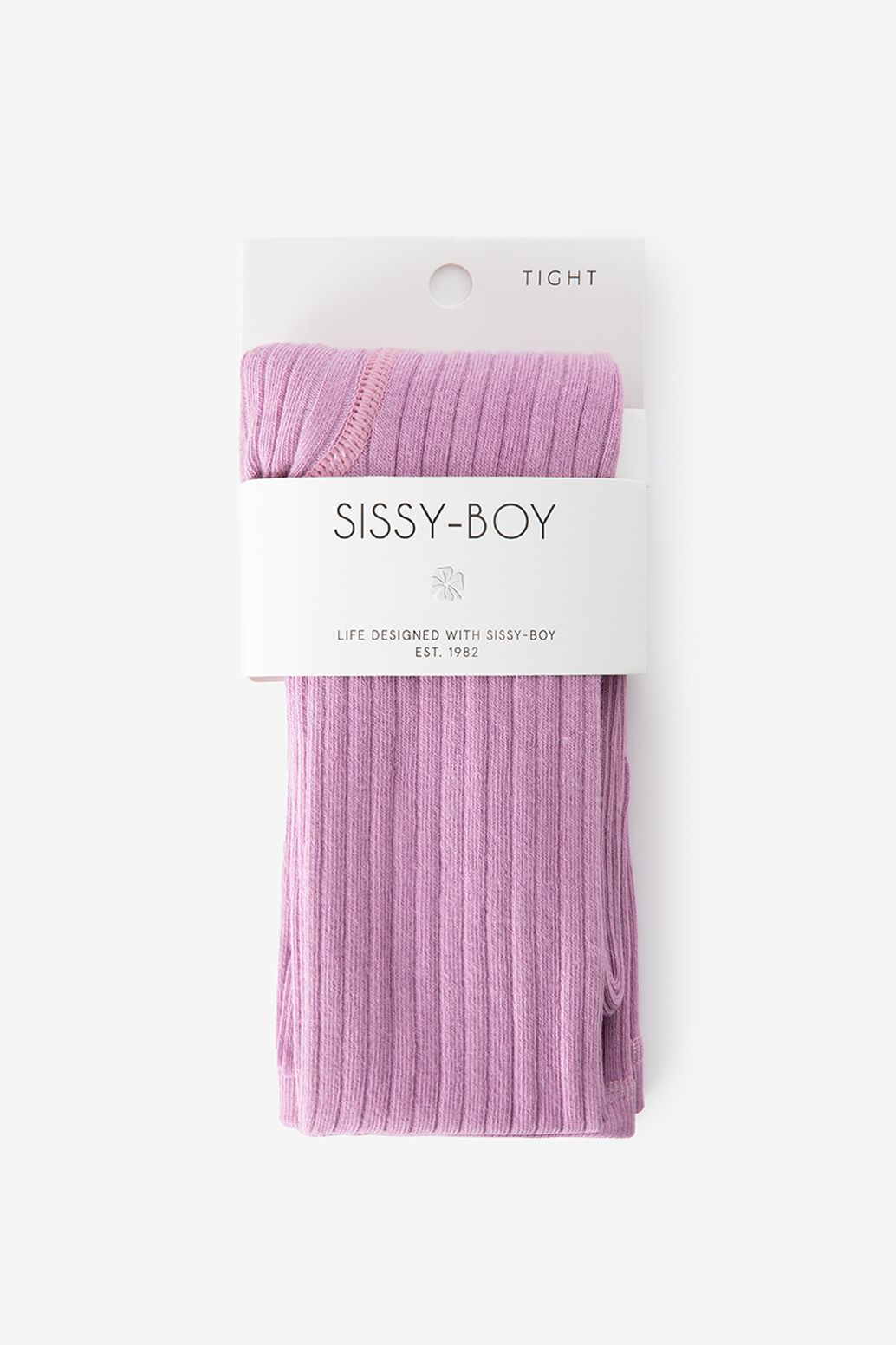 Collants côtelés - violet clair