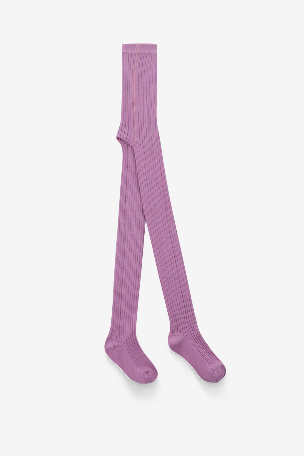Collants côtelés - violet clair