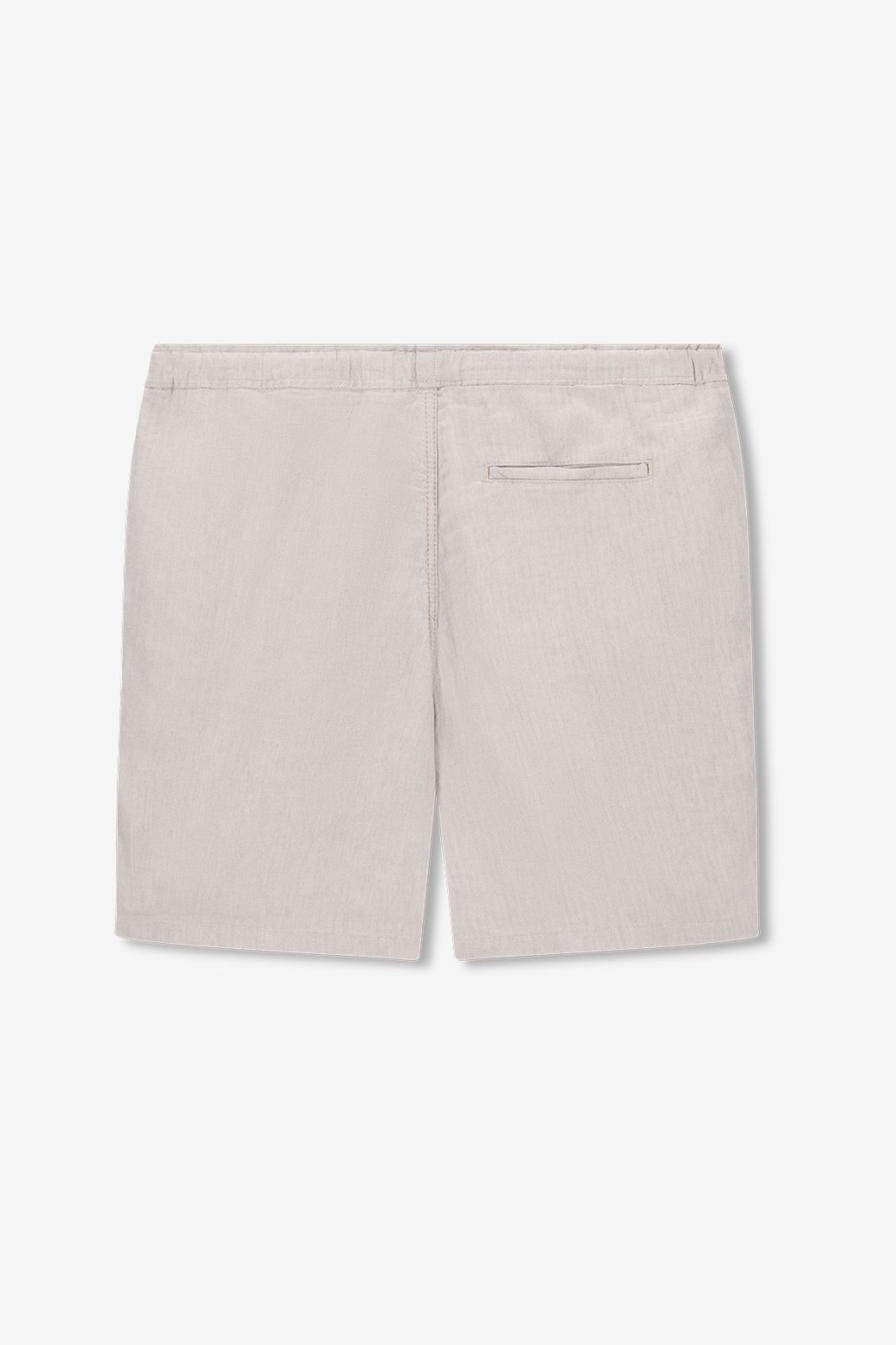 Beige linnen herringbone short