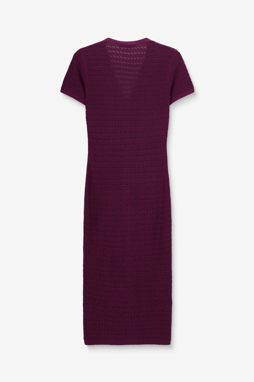 Strickkleid in Maxi-Länge - dunkellila