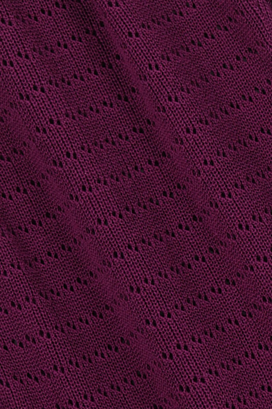 Strickkleid in Maxi-Länge - dunkellila