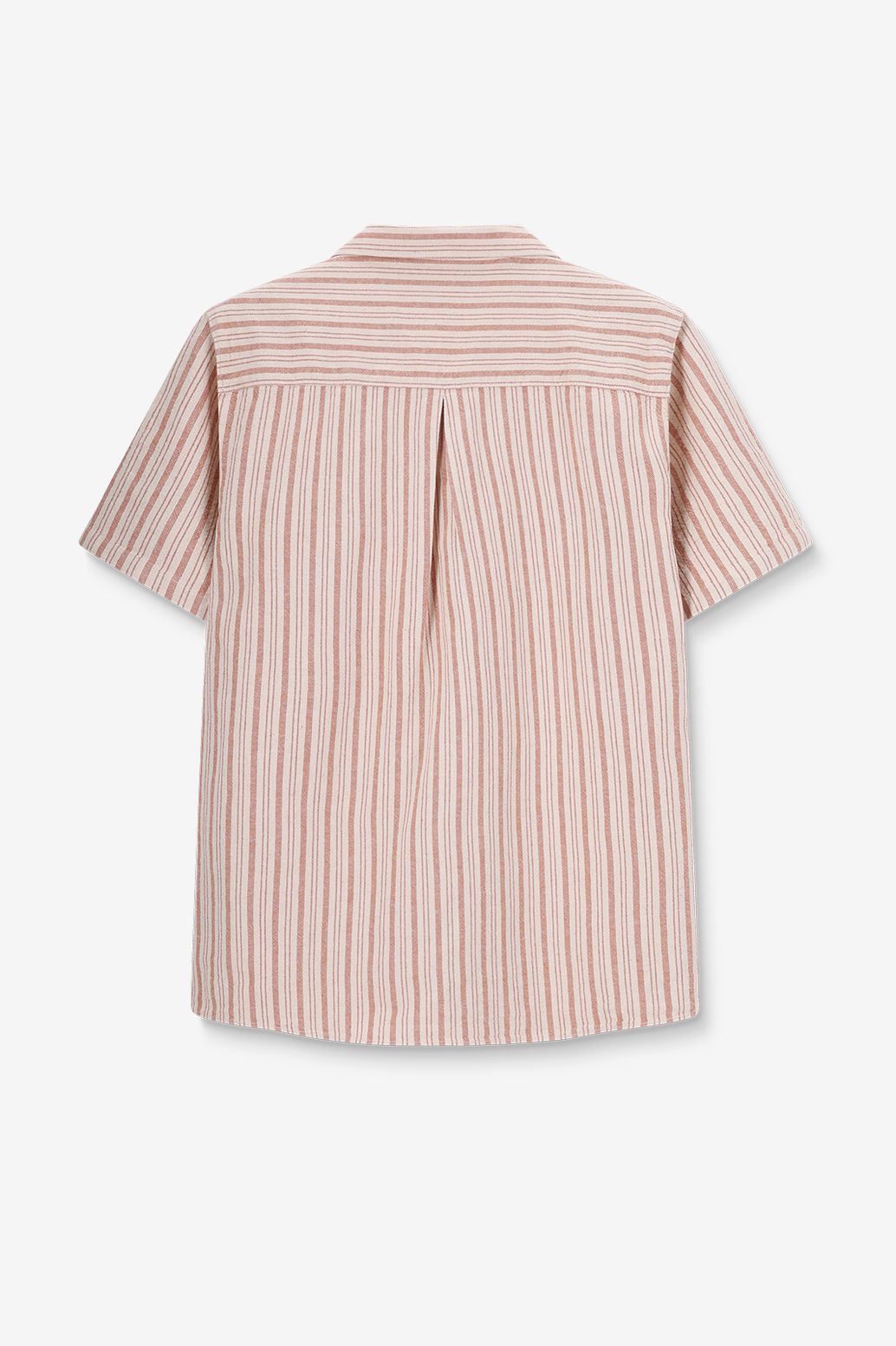 Oranje overhemd met strepen