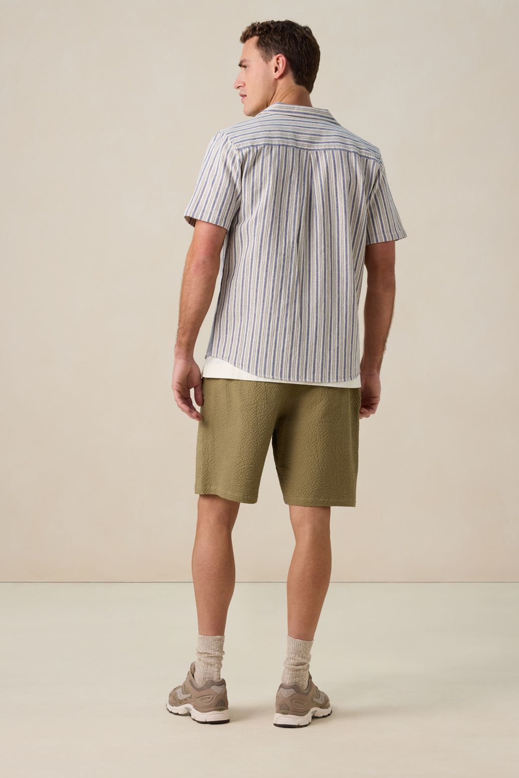 Gestreiftes Hemd - dunkelblau