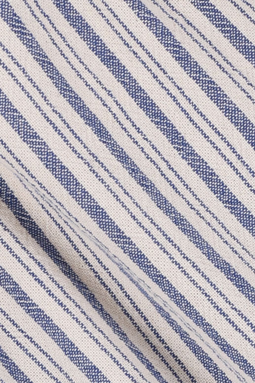 Short à rayures - bleu foncé