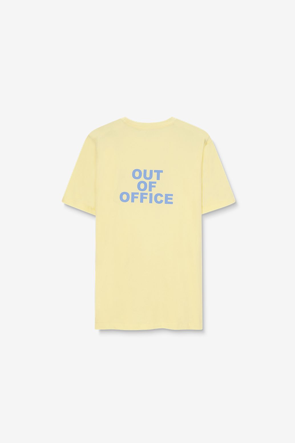T-Shirt mit Artwork-Print - hellgelb