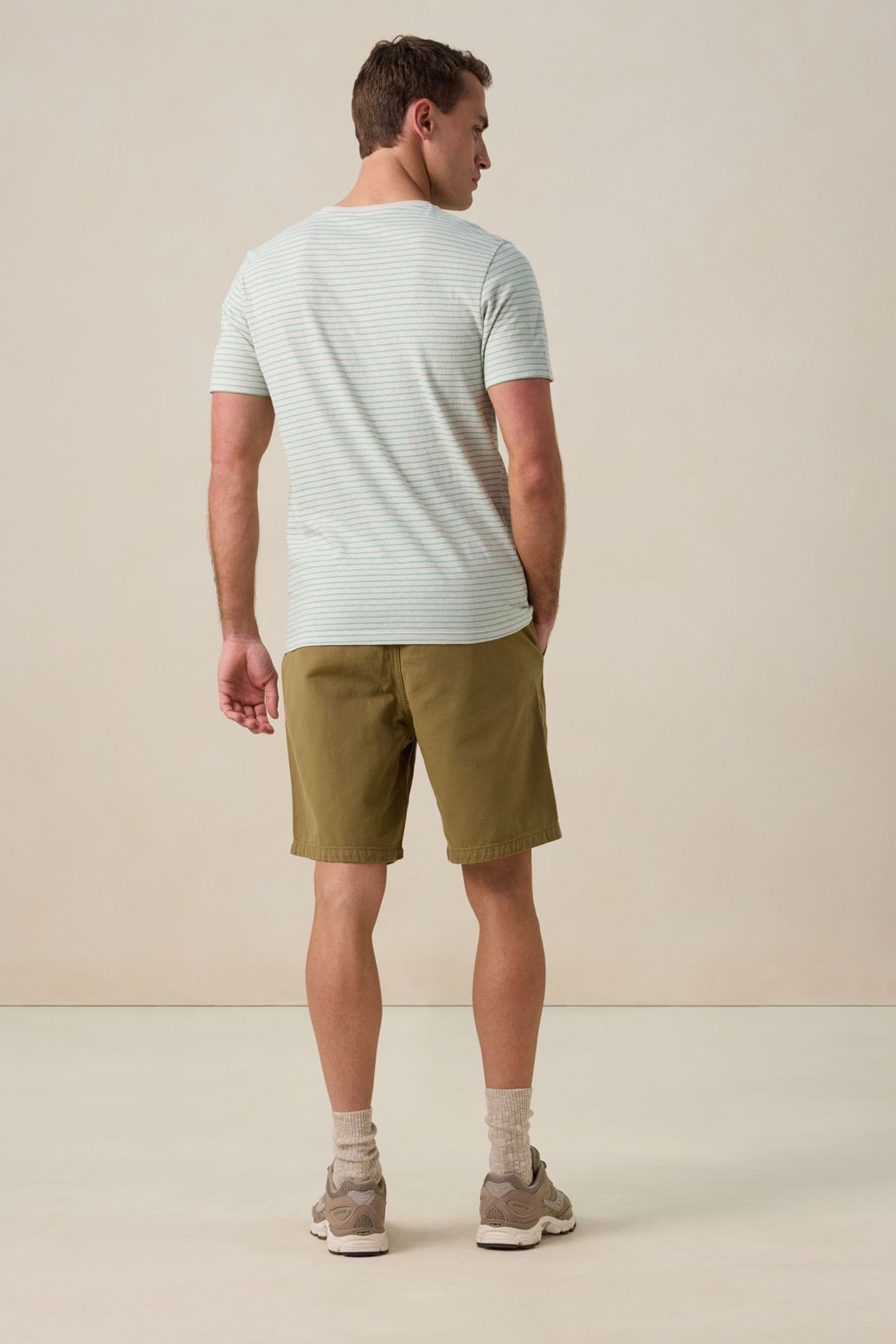 T-shirt rayé - vert