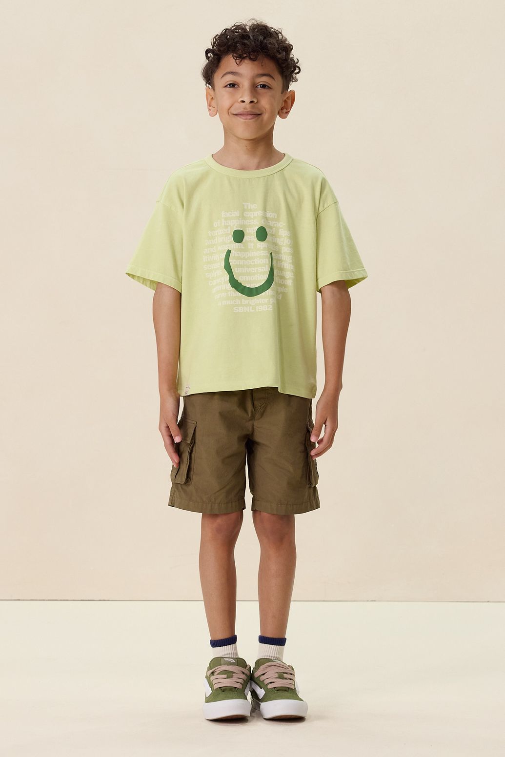 Donkergroene cargo shorts