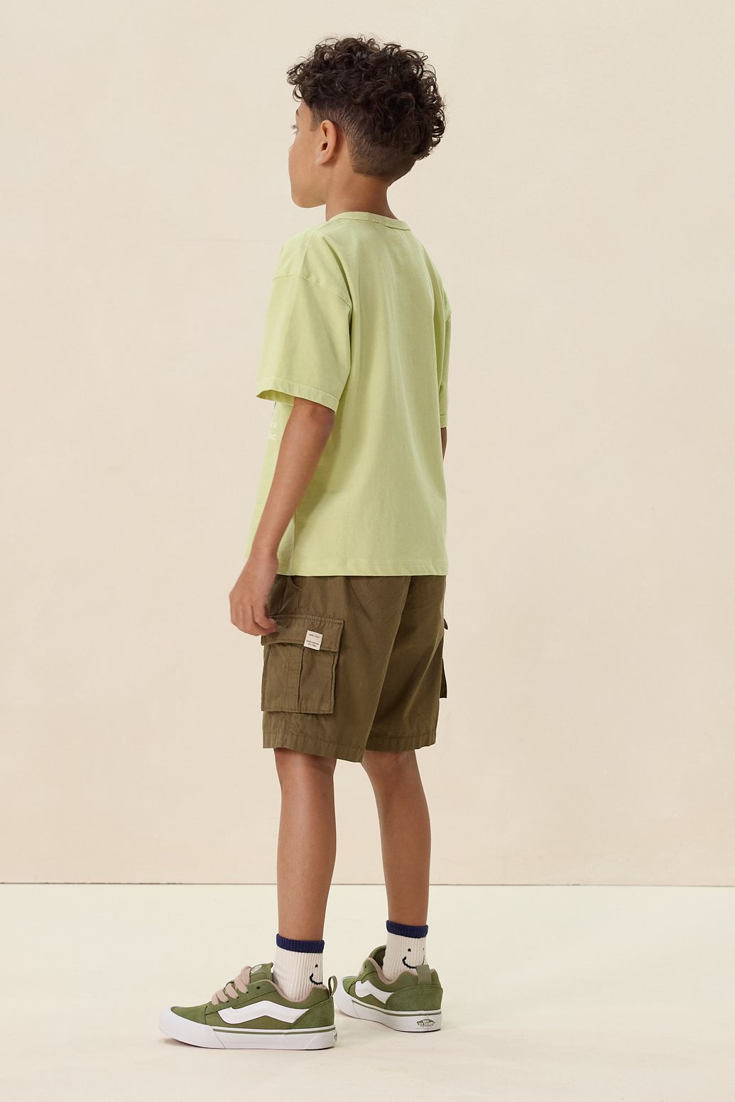 Donkergroene cargo shorts