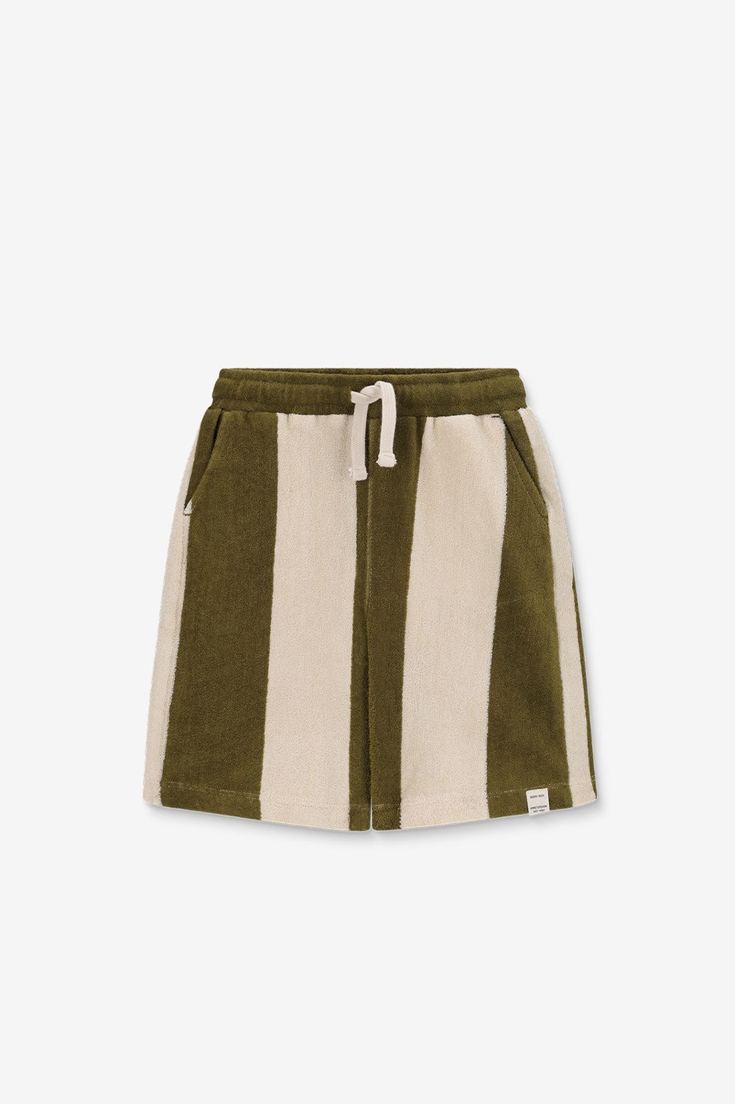 Groen gestreepte shorts