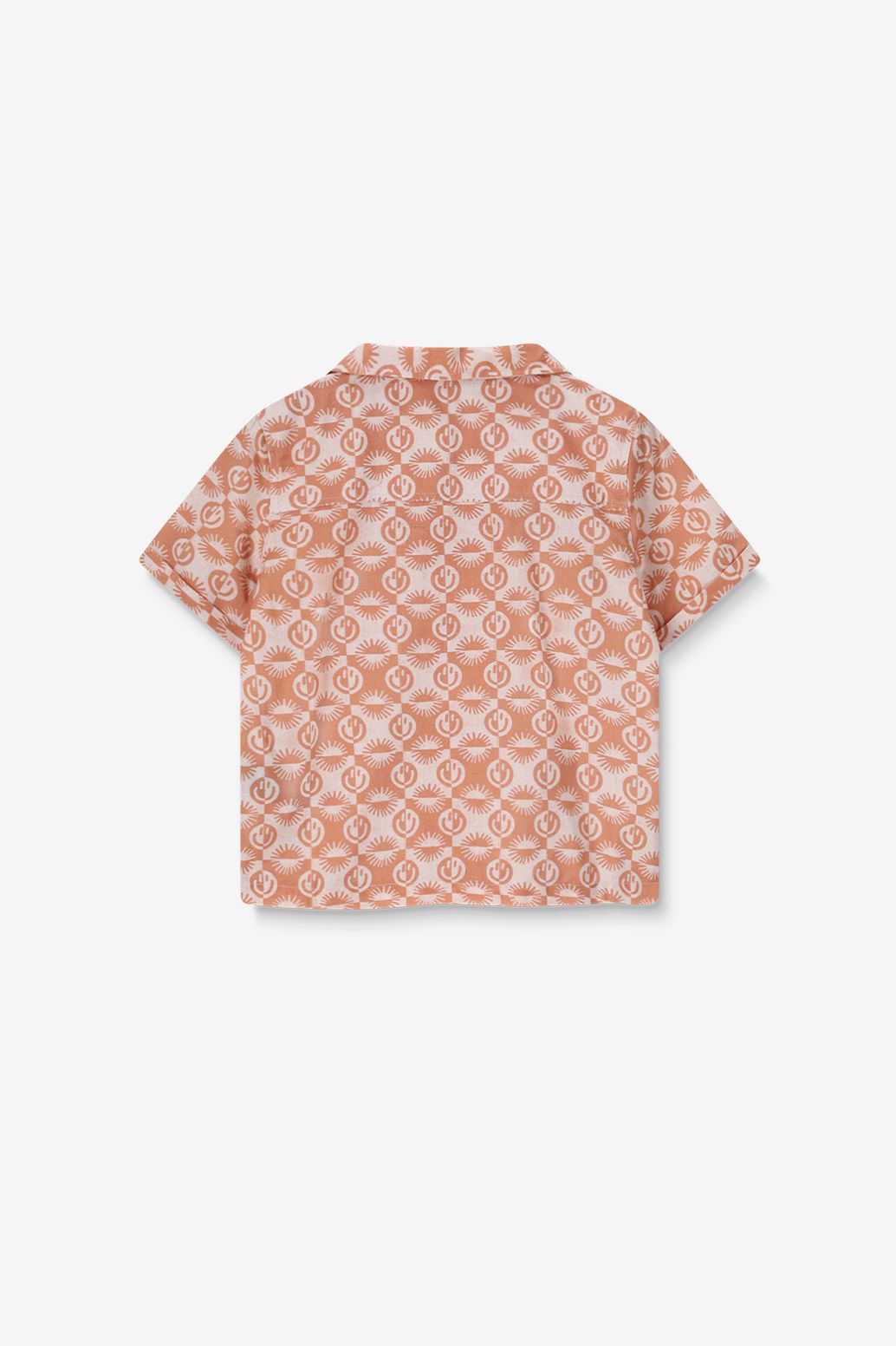 Chemise avec imprimé smileys - orange