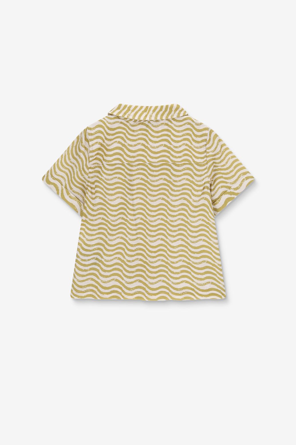 Hemd mit Wellenmuster - hellgrün