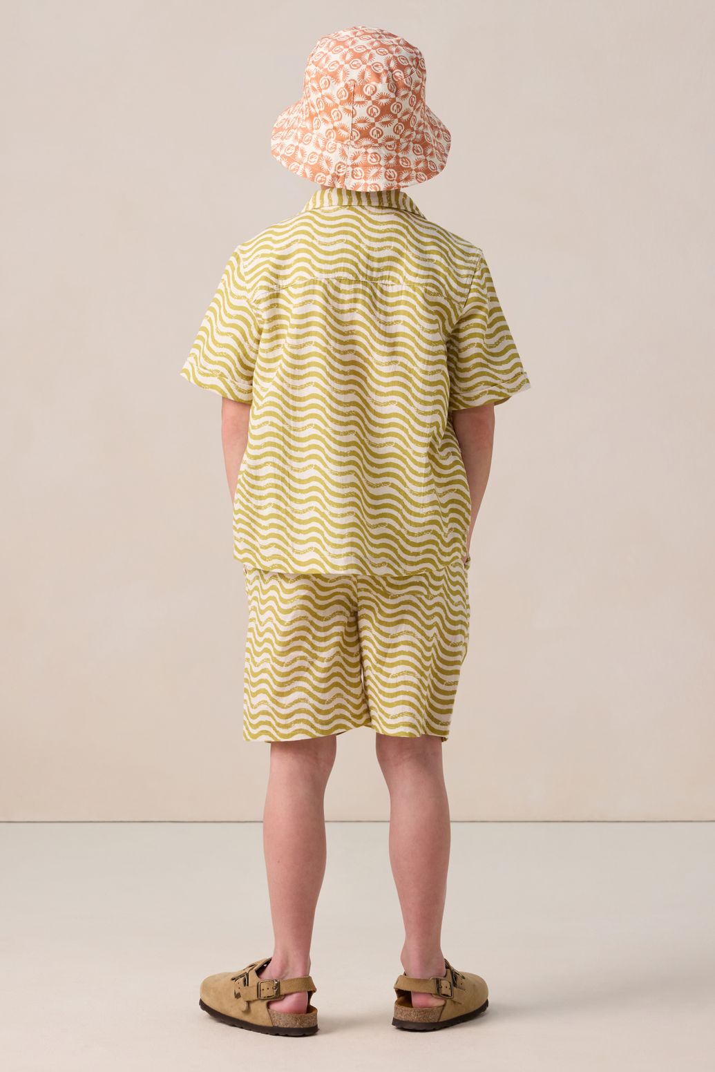 Hemd mit Wellenmuster - hellgrün