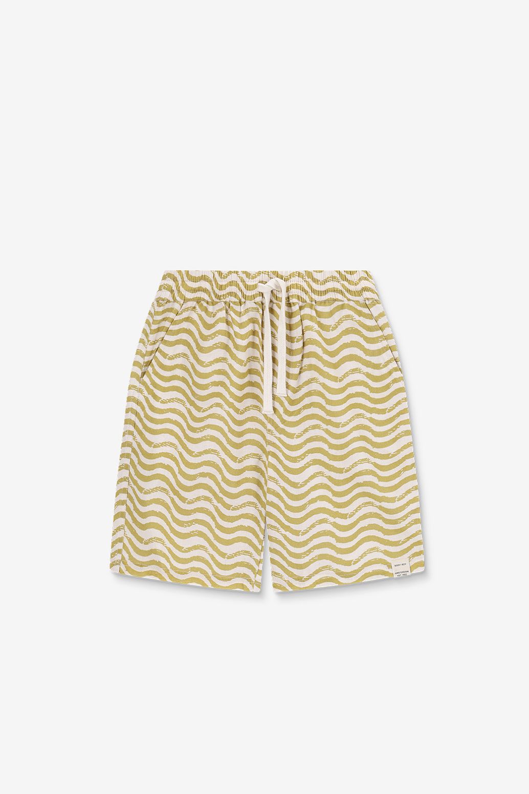 Short avec imprimé ondulé - vert clair