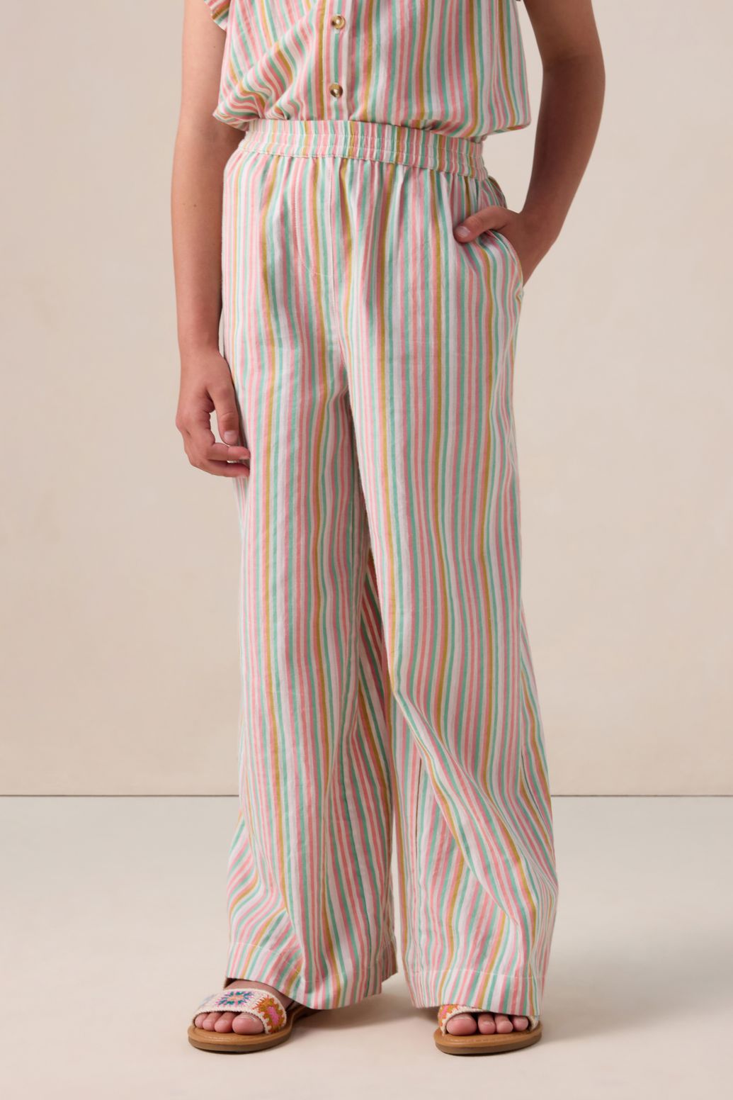 Multicolour broek met strepen