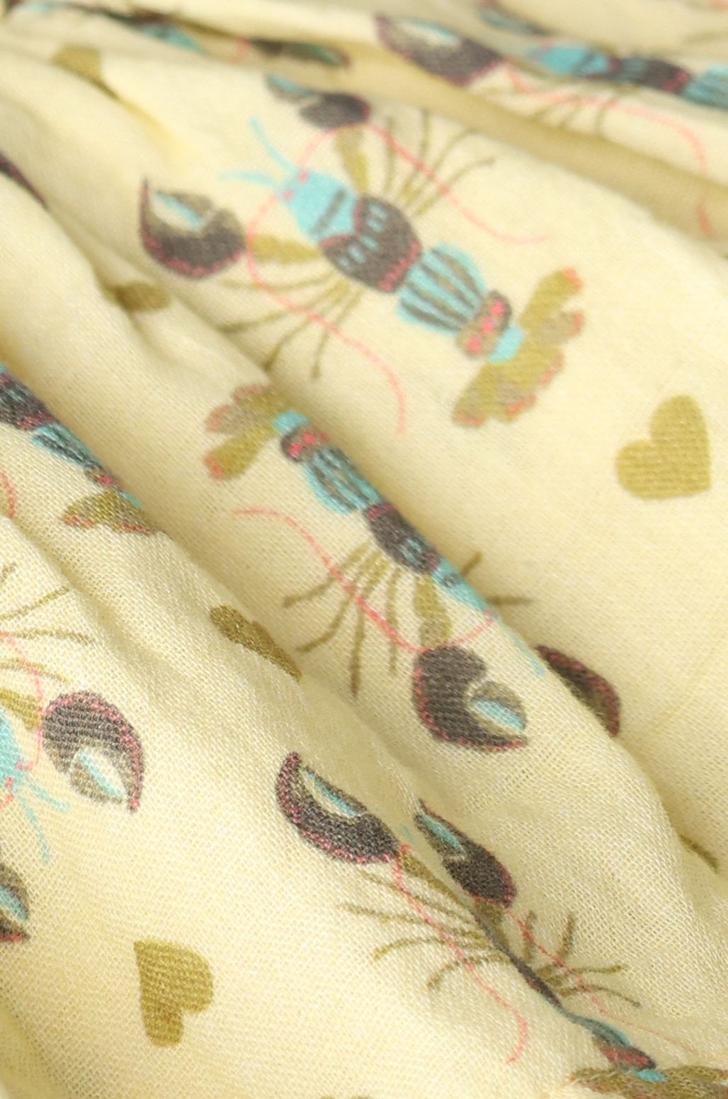 Jupe avec imprimé - jaune clair