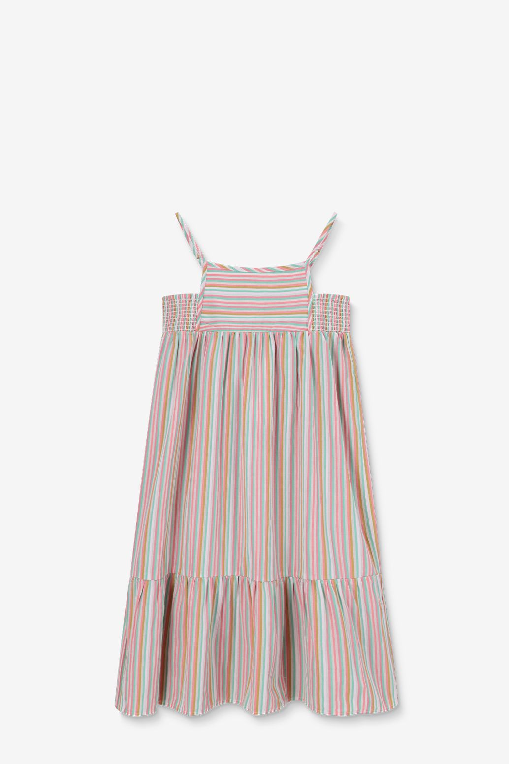 Multicolour maxi-jurk met strepen