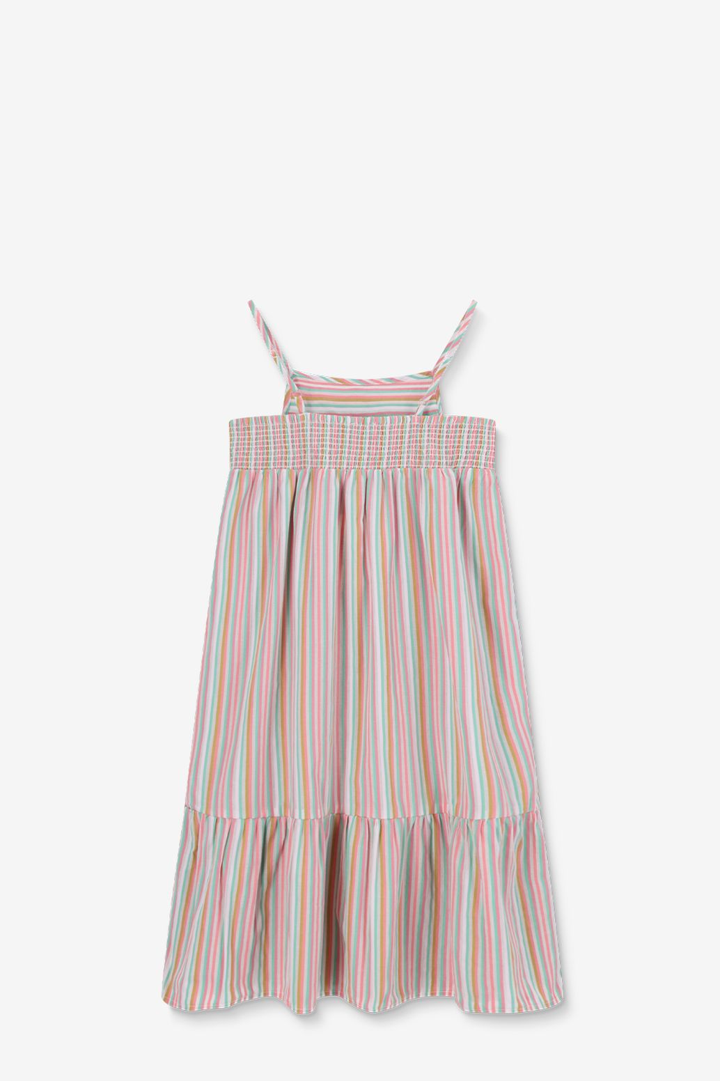 Multicolour maxi-jurk met strepen