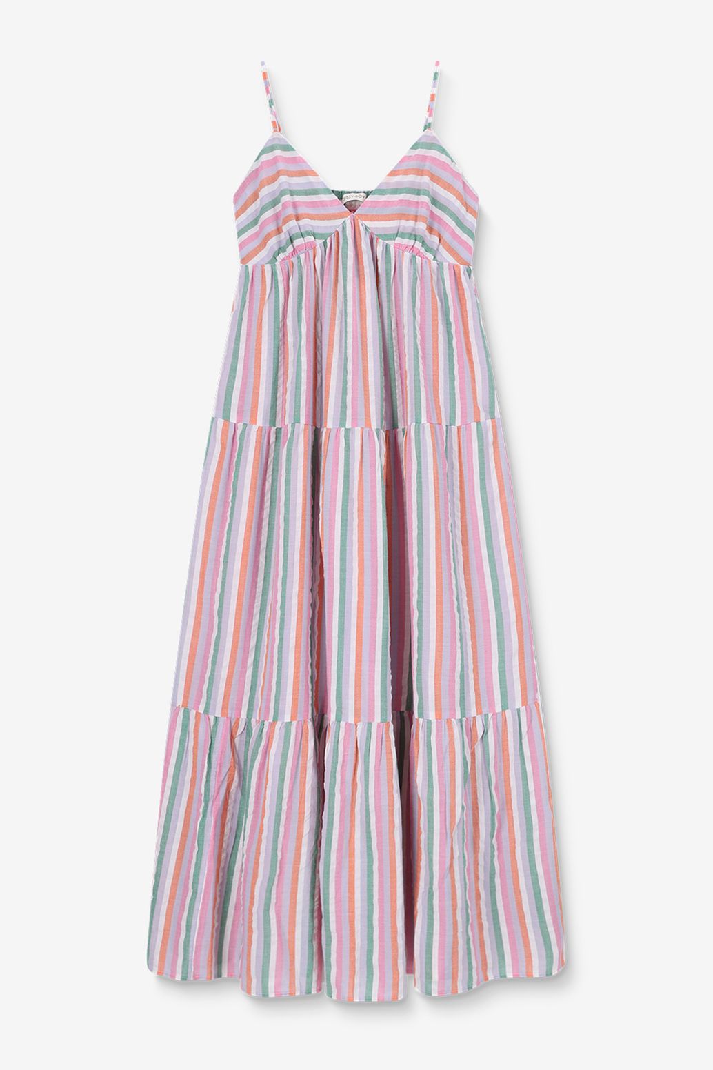 Multicolour maxi jurk