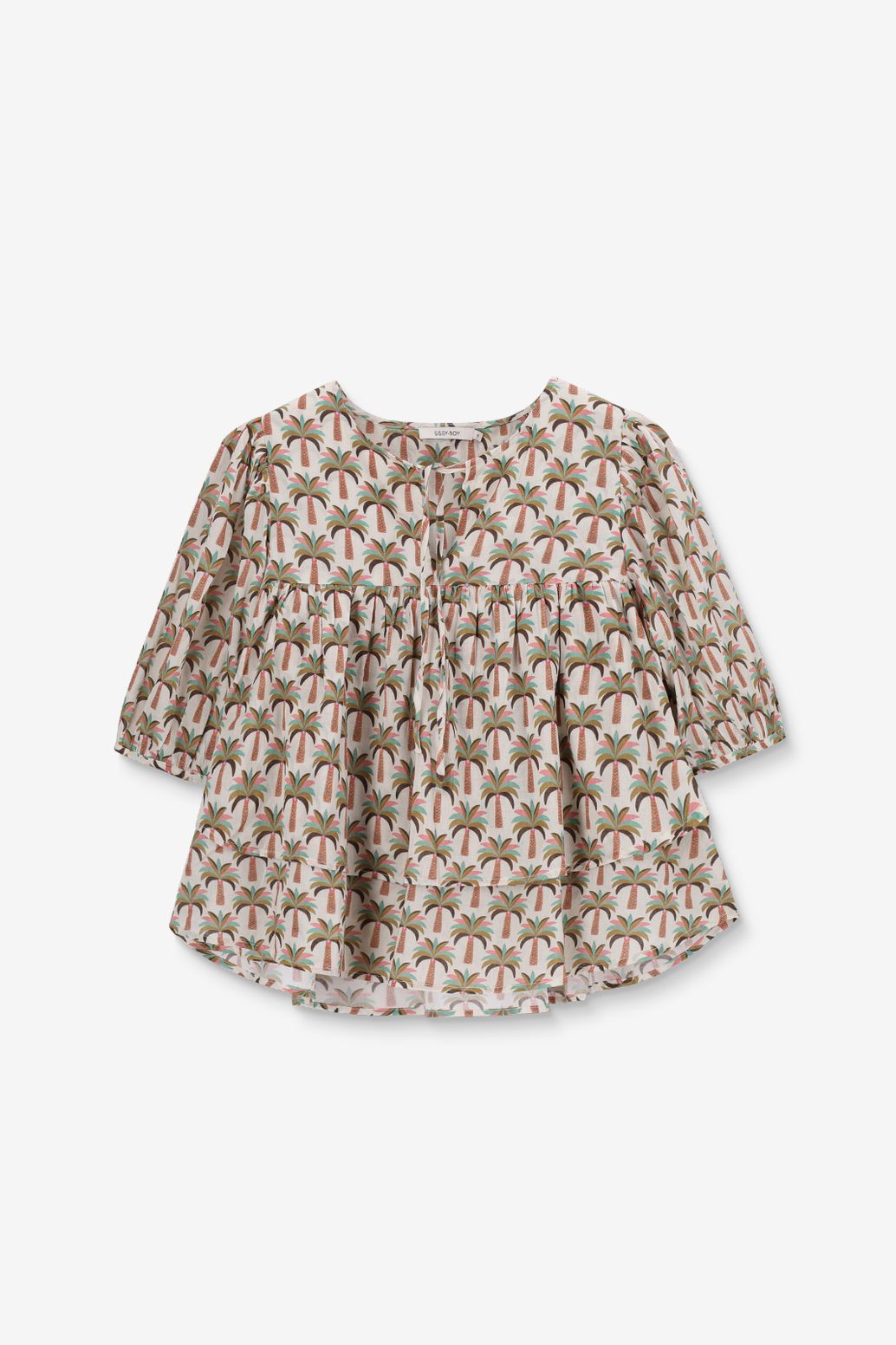 Blouse avec palmiers - multicolore