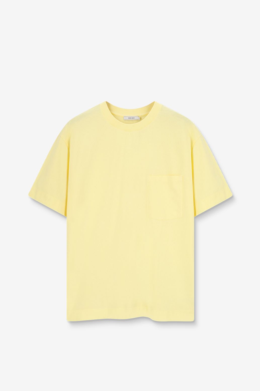 Lichtgeel boxy T-shirt