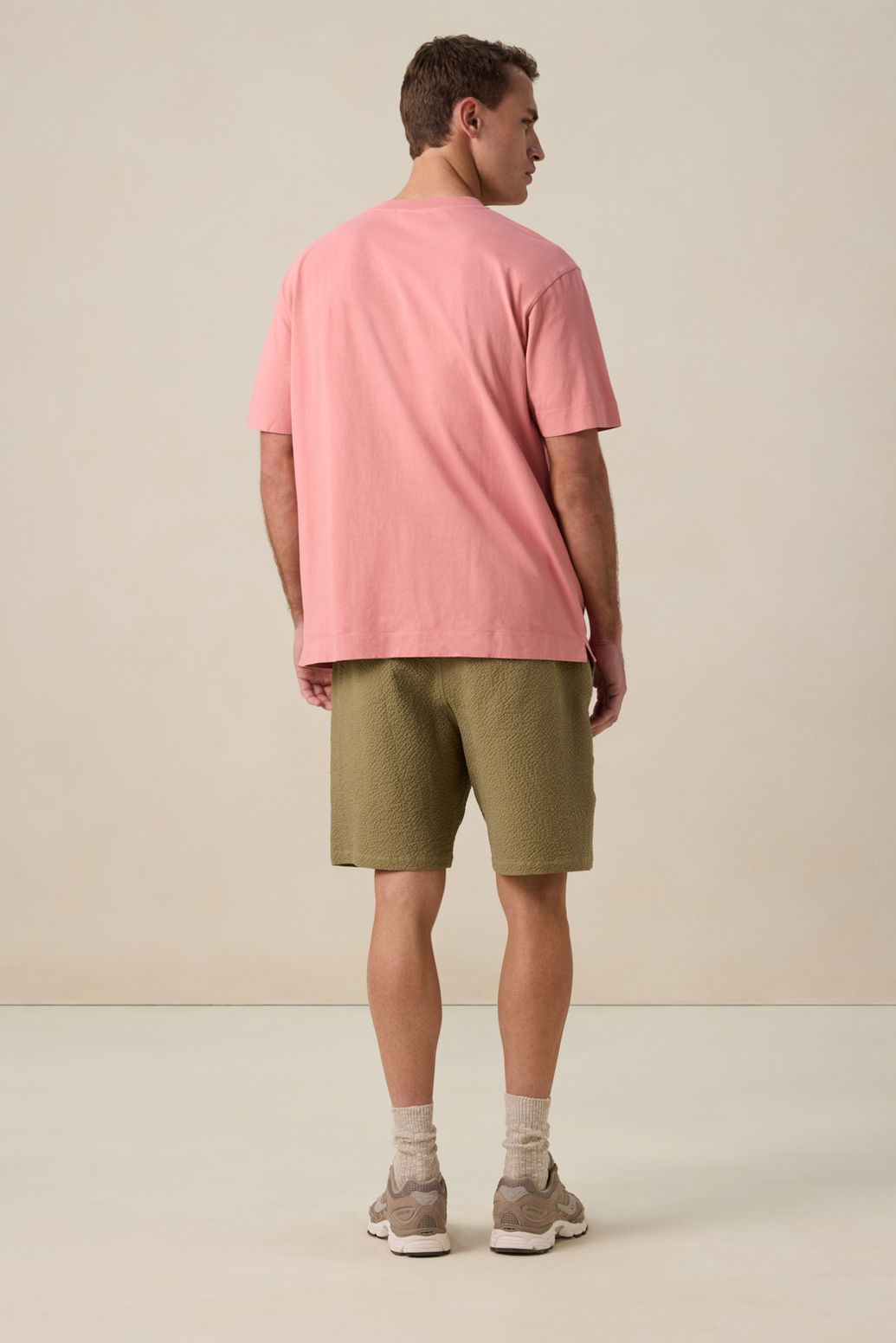 Lichtroze boxy T-shirt