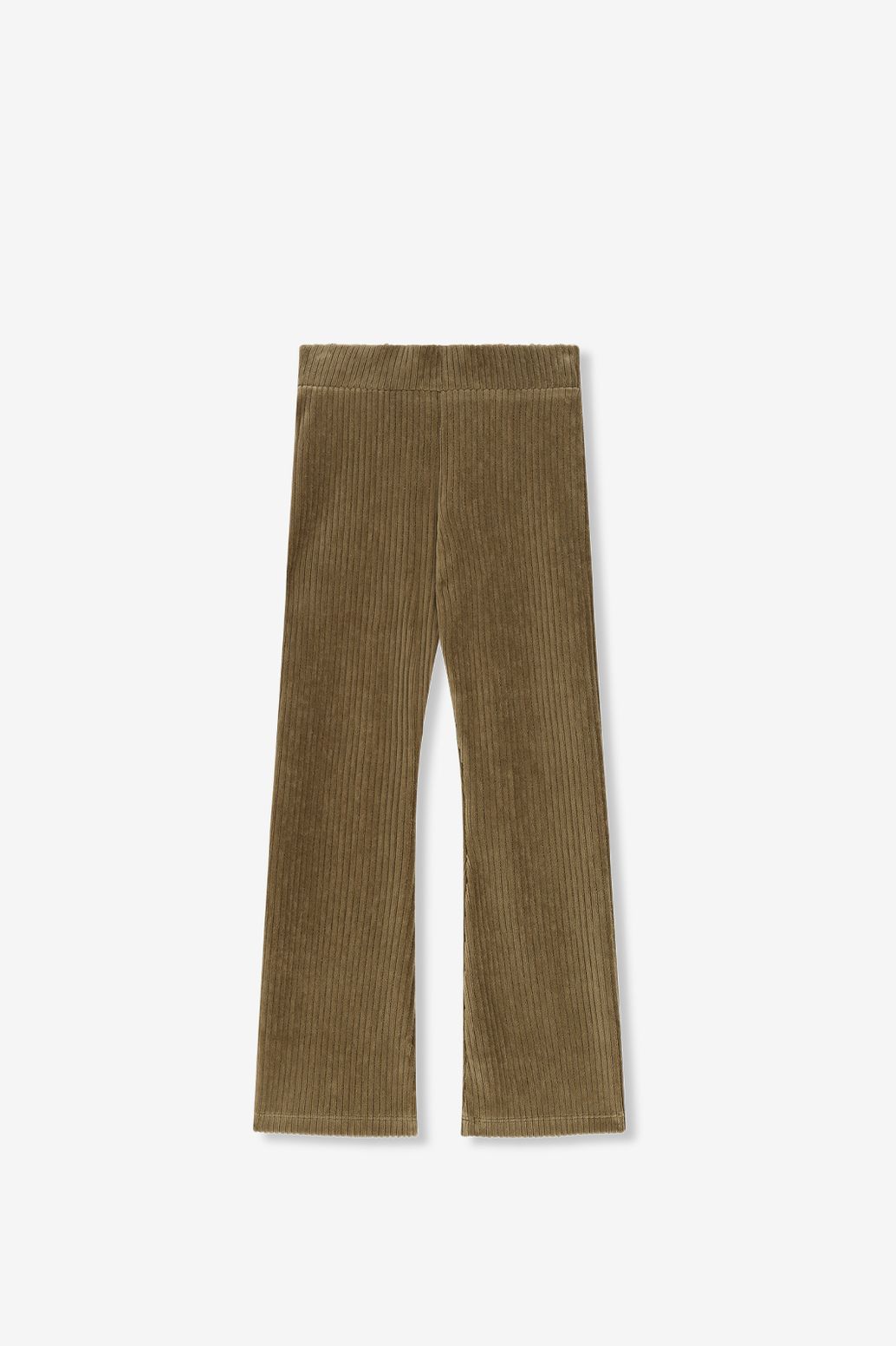 Legging évasé côtelé - vert