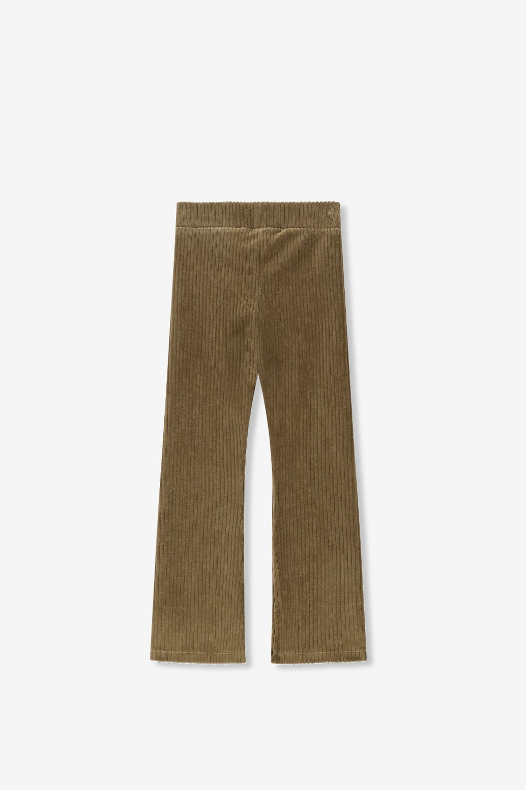 Legging évasé côtelé - vert