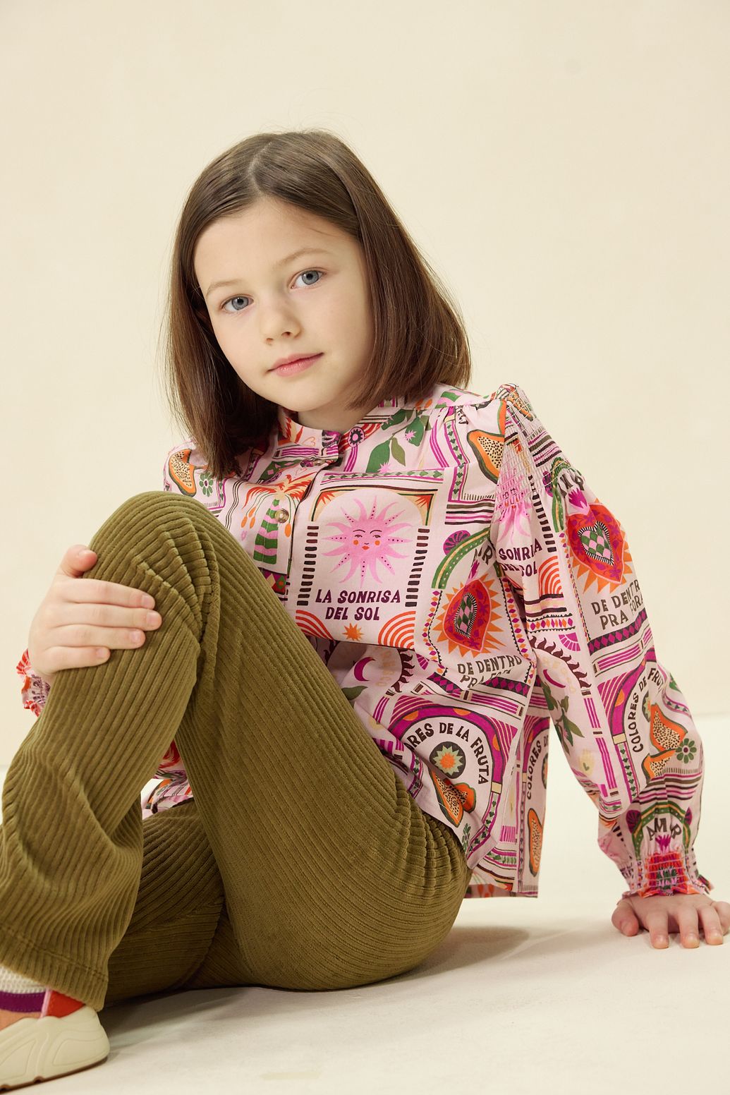 Legging évasé côtelé - vert