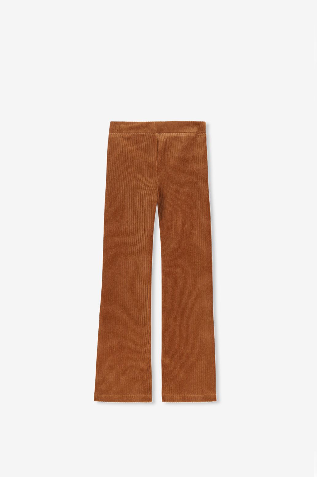 Cord-Leggings mit Schlag - braun