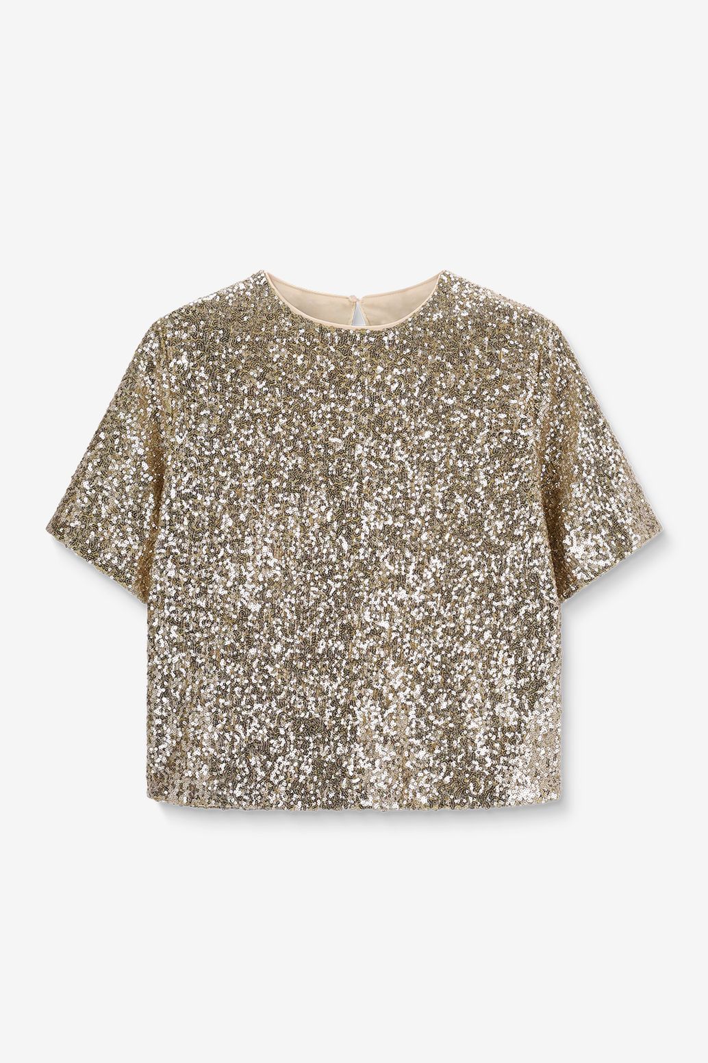 Top avec paillettes - doré