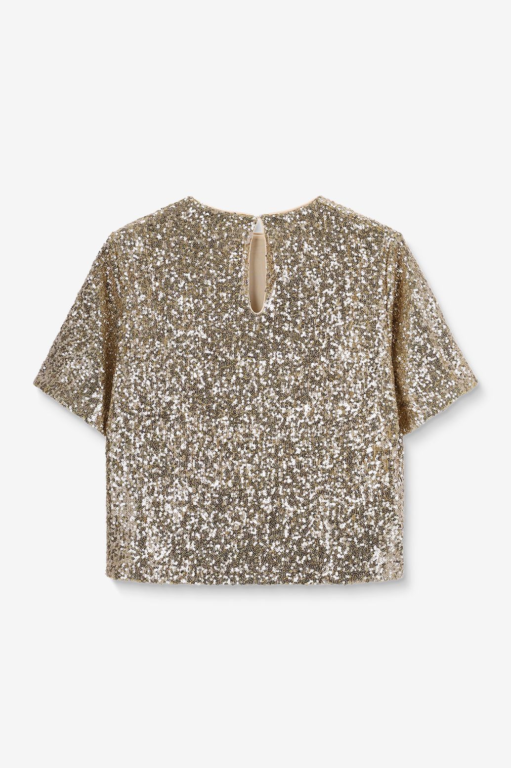 Top avec paillettes - doré