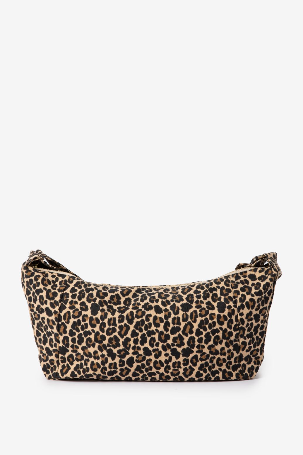 Umhängetasche mit Leoprint - hellbraun