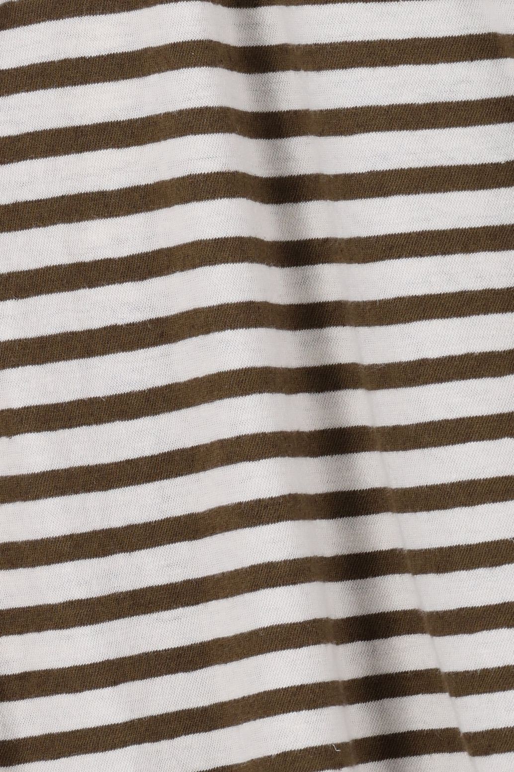 Donkergroen gestreept T-shirt