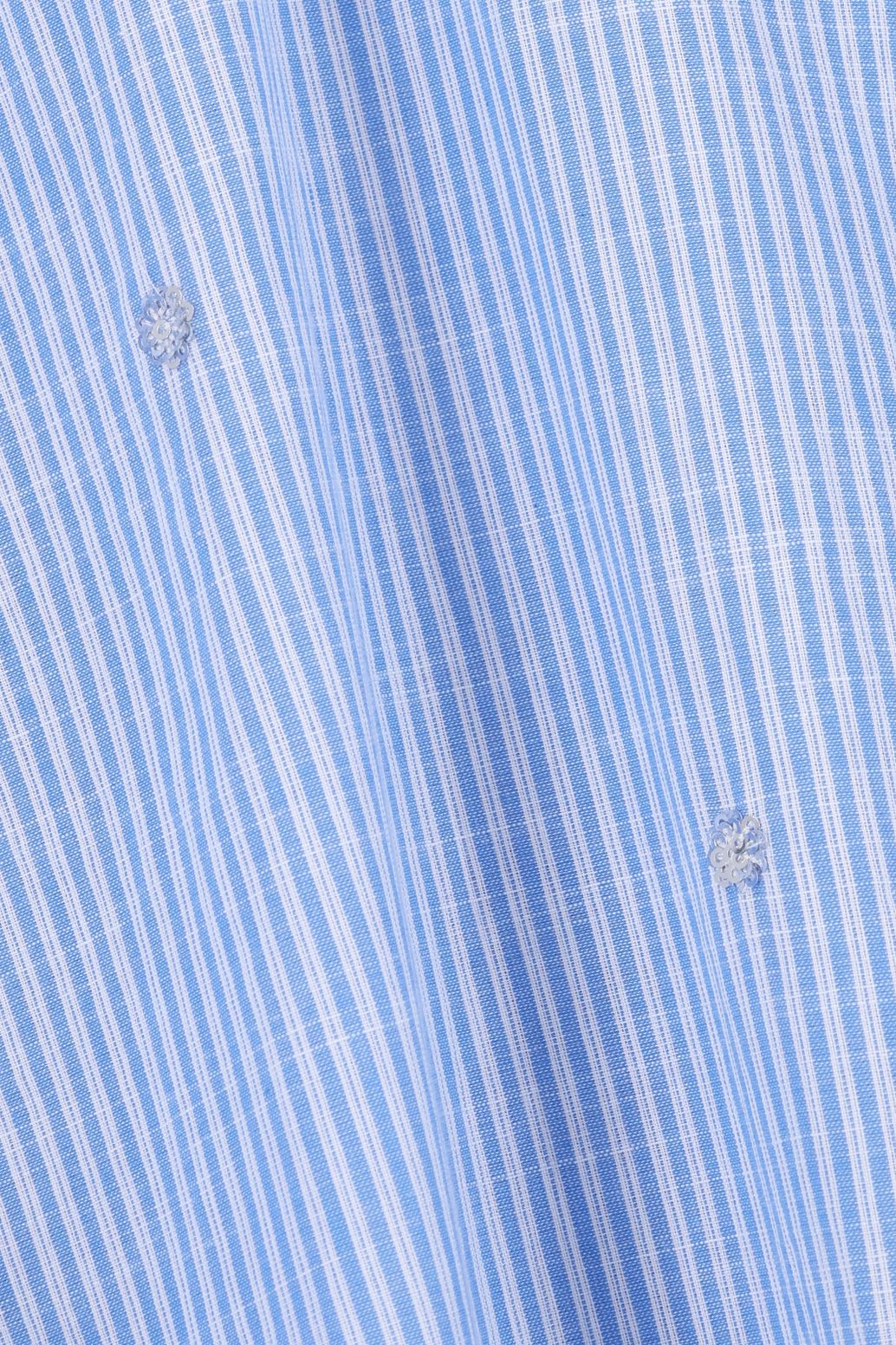 Robe rayée avec paillettes - bleu