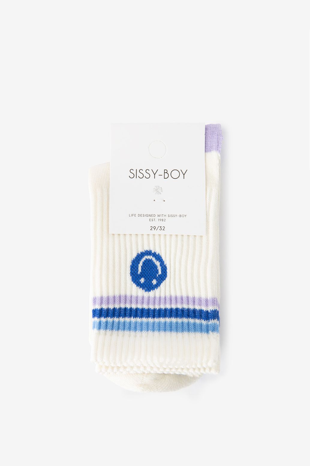 Chaussettes avec smiley - blanc