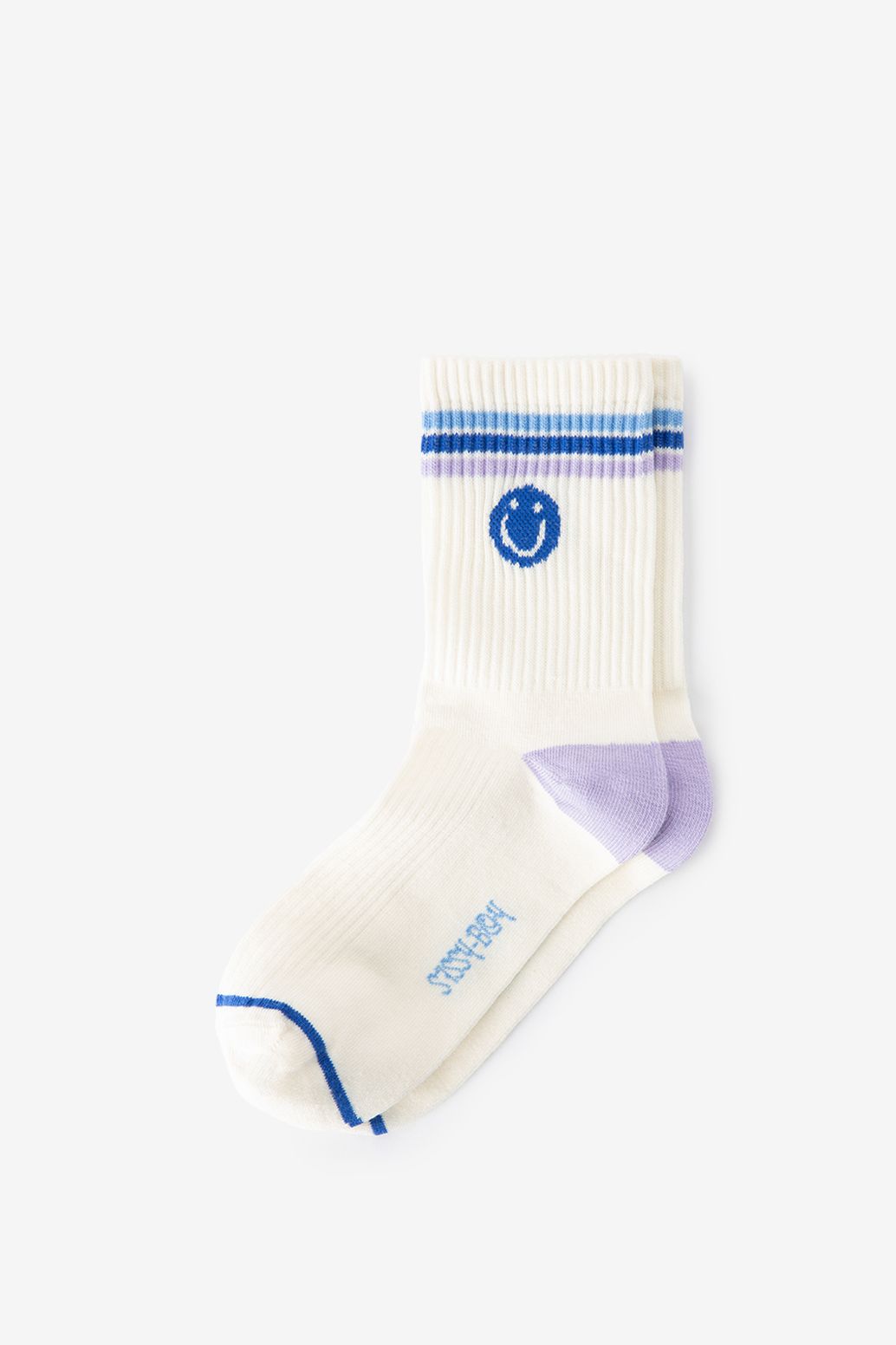Chaussettes avec smiley - blanc