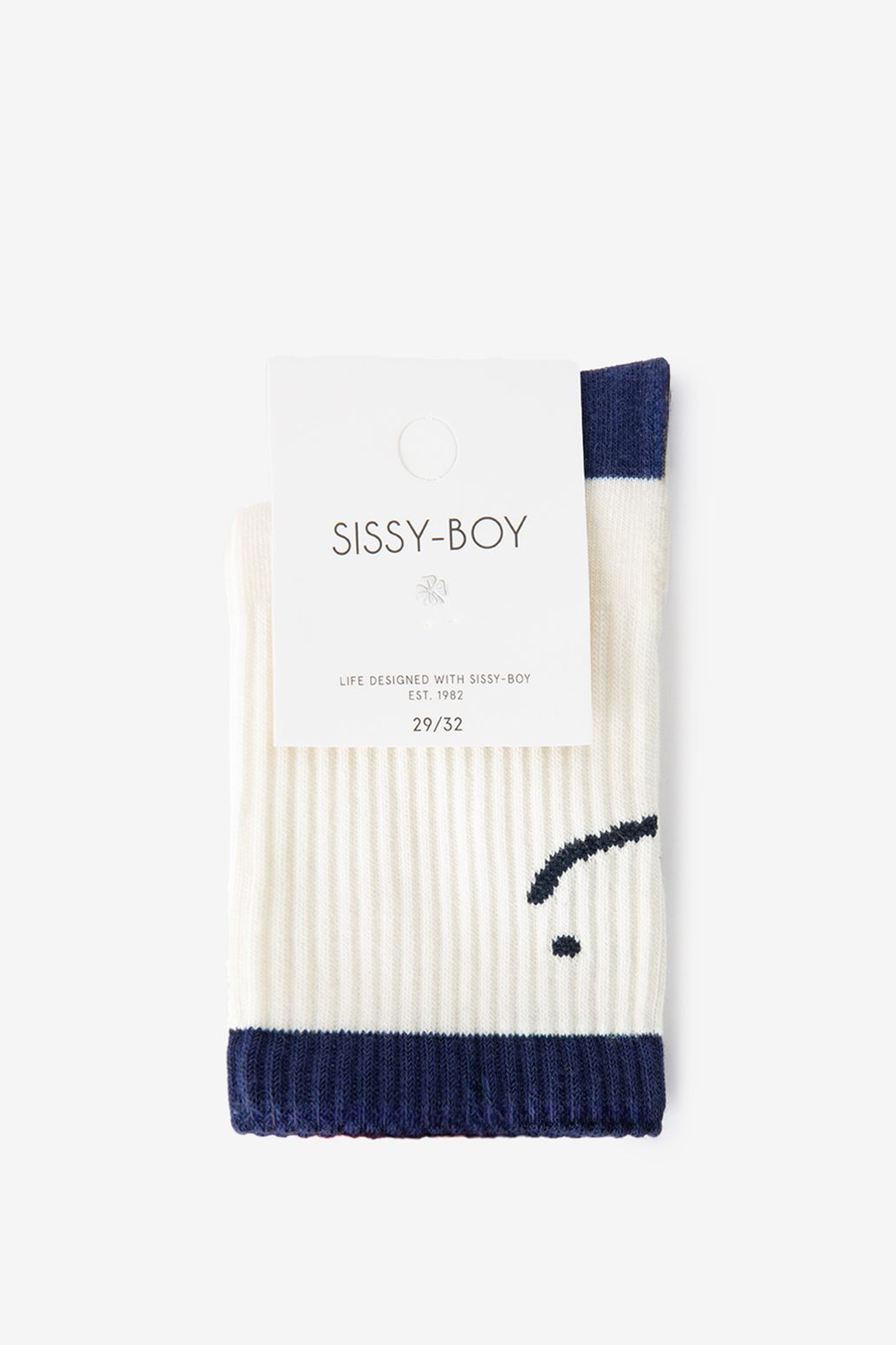 Chaussettes avec smiley - blanc