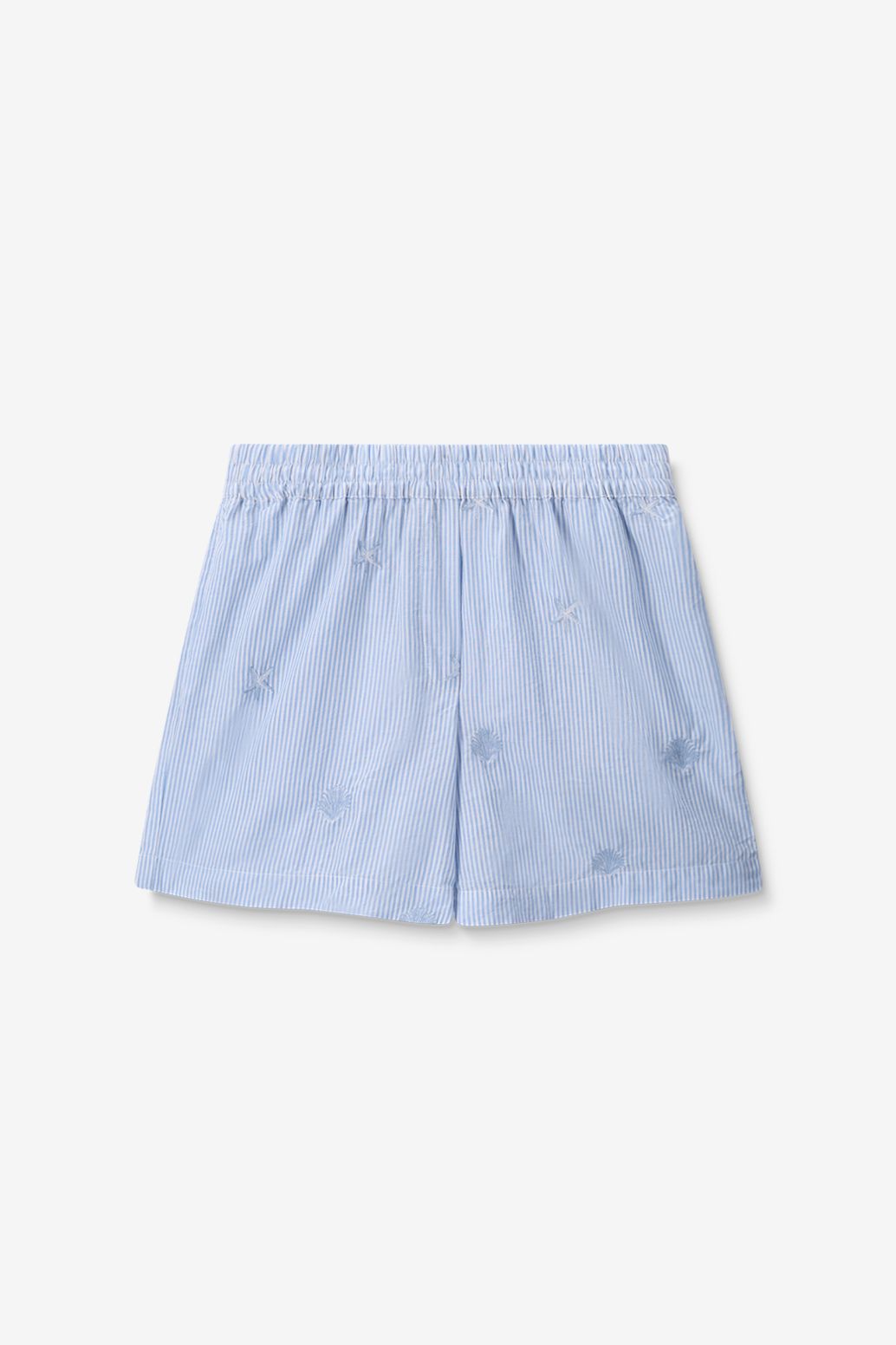 Short rayé - bleu clair