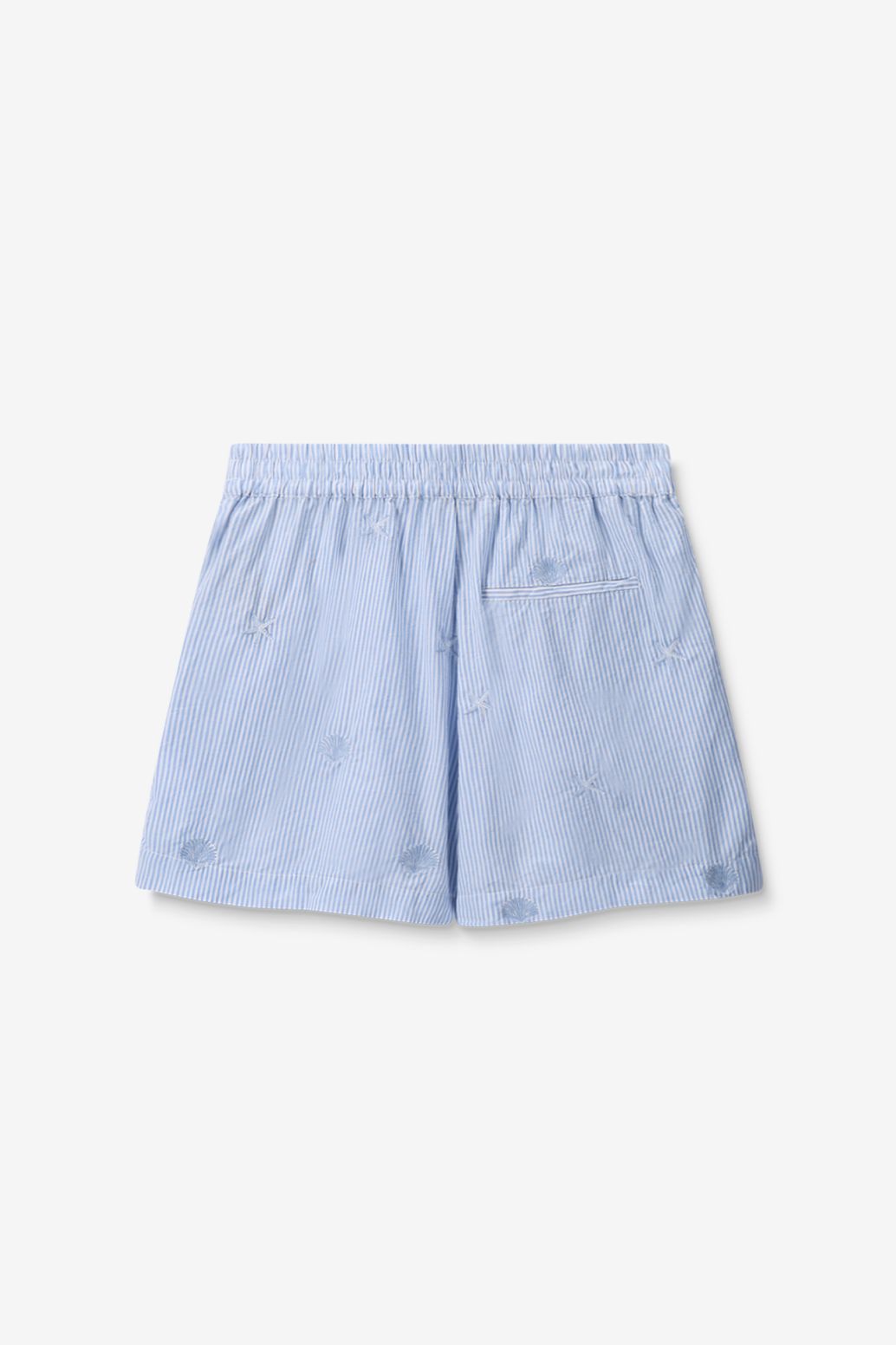 Short rayé - bleu clair