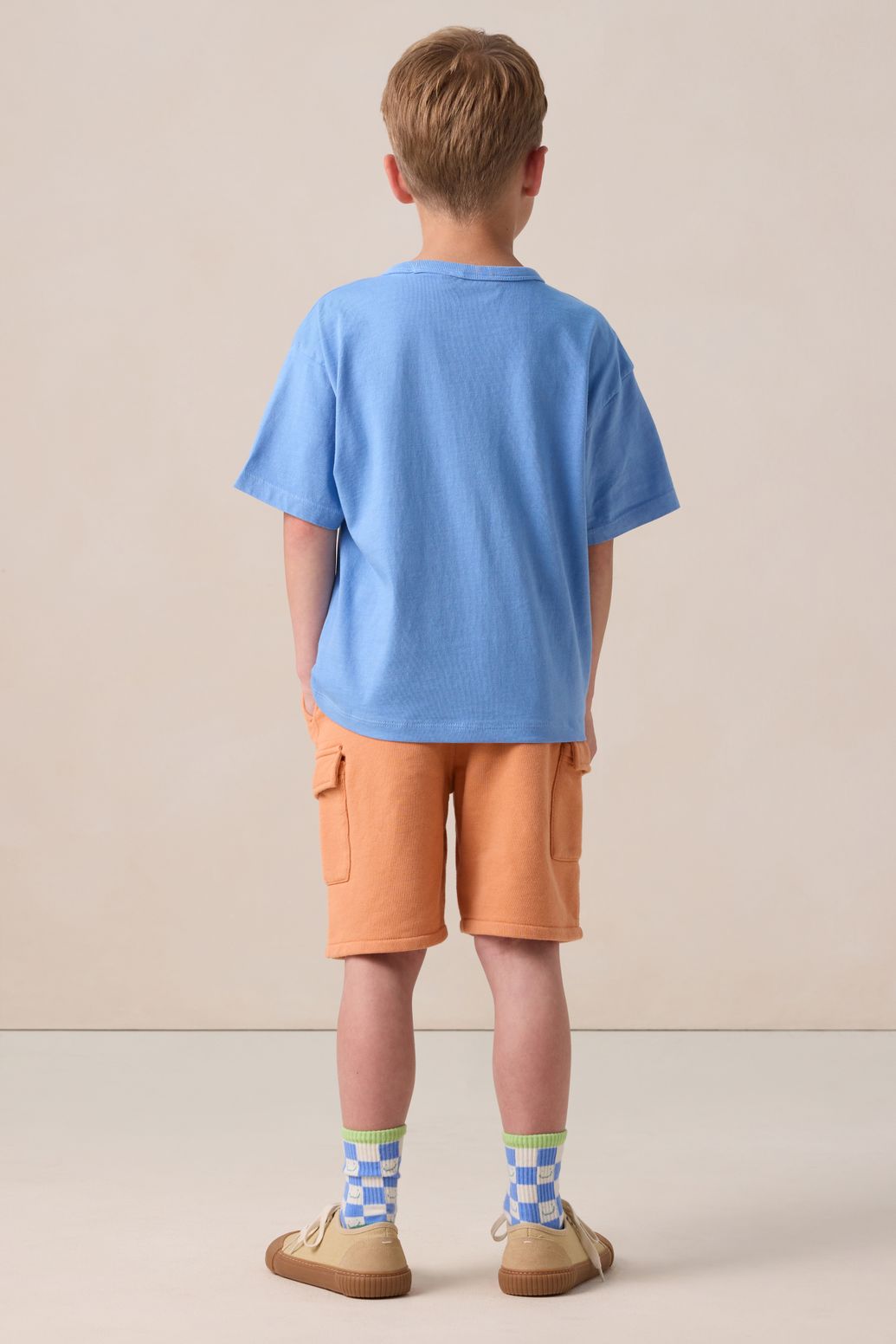 Blauw T-shirt met smiley